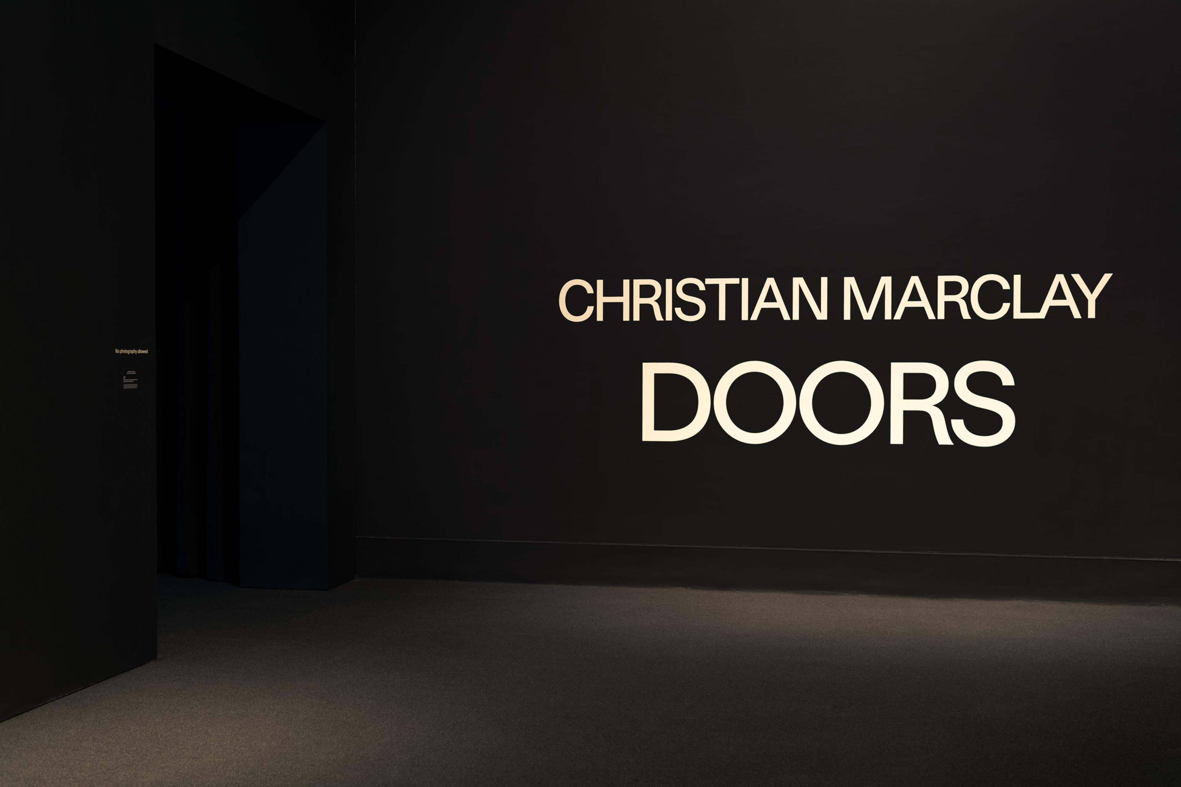 Installation view, <i>Christian Marclay: Doors</i>. Brooklyn Museum, June 13, 2025–April 12, 2026. © Christian Marclay. (Photo: Paula Abreu Pita)
