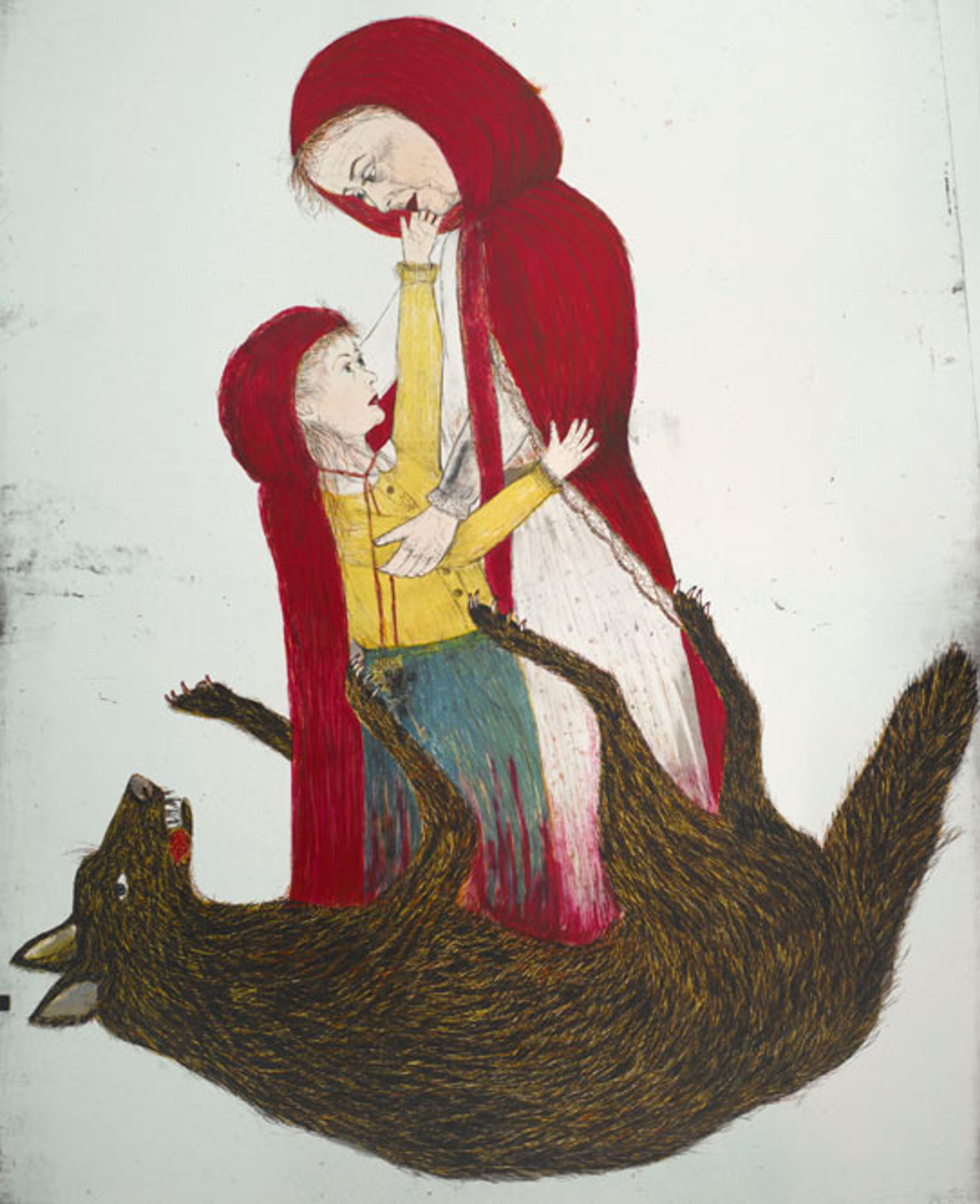 Kiki Smith (American, b. Germany, 1954). Born, 2002. Lithograph, edition 4 of 28. Brooklyn Museum, Emily Winthrop Miles Fund, 2003.17