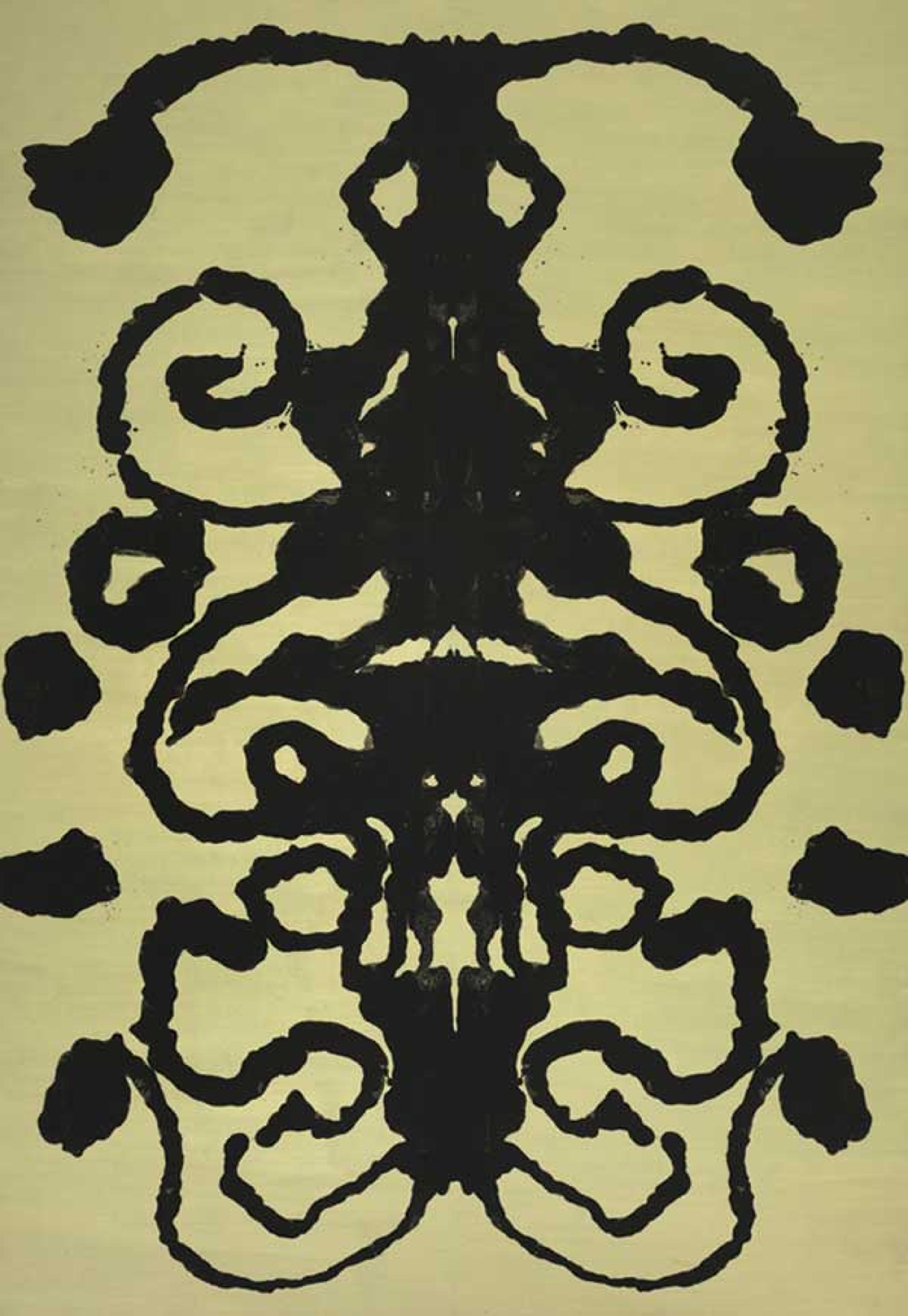 Andy Warhol (American, 1928–1987). Rorschach, 1984. Acrylic on canvas, 158 × 110 in. (401 × 279.4 cm). The Baltimore Museum of Art: Purchase with funds provided by Laura R. Burrows-Jackson, Baltimore; and partial gift of The Andy Warhol Foundation for the Visual Arts, Inc. © 2010 The Andy Warhol Foundation for the Visual Arts/Artists Rights Society (ARS), New York. Photo: Mitro Hood