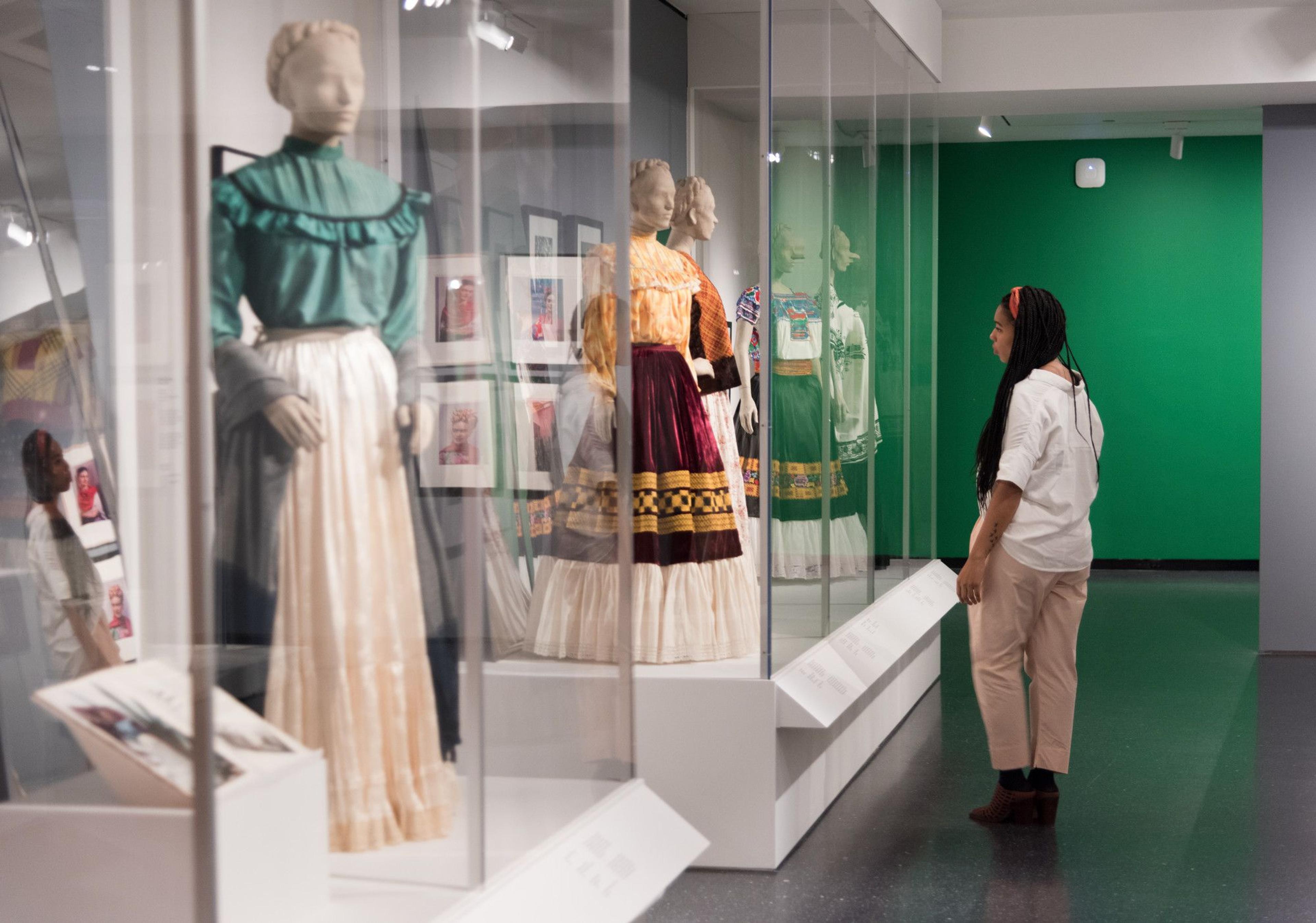 Visitors at Frida Kahlo: Appearances Can Be Deceiving, Brooklyn Museum, February 8–May 12, 2019. (Photo: Jonathan Dorado)