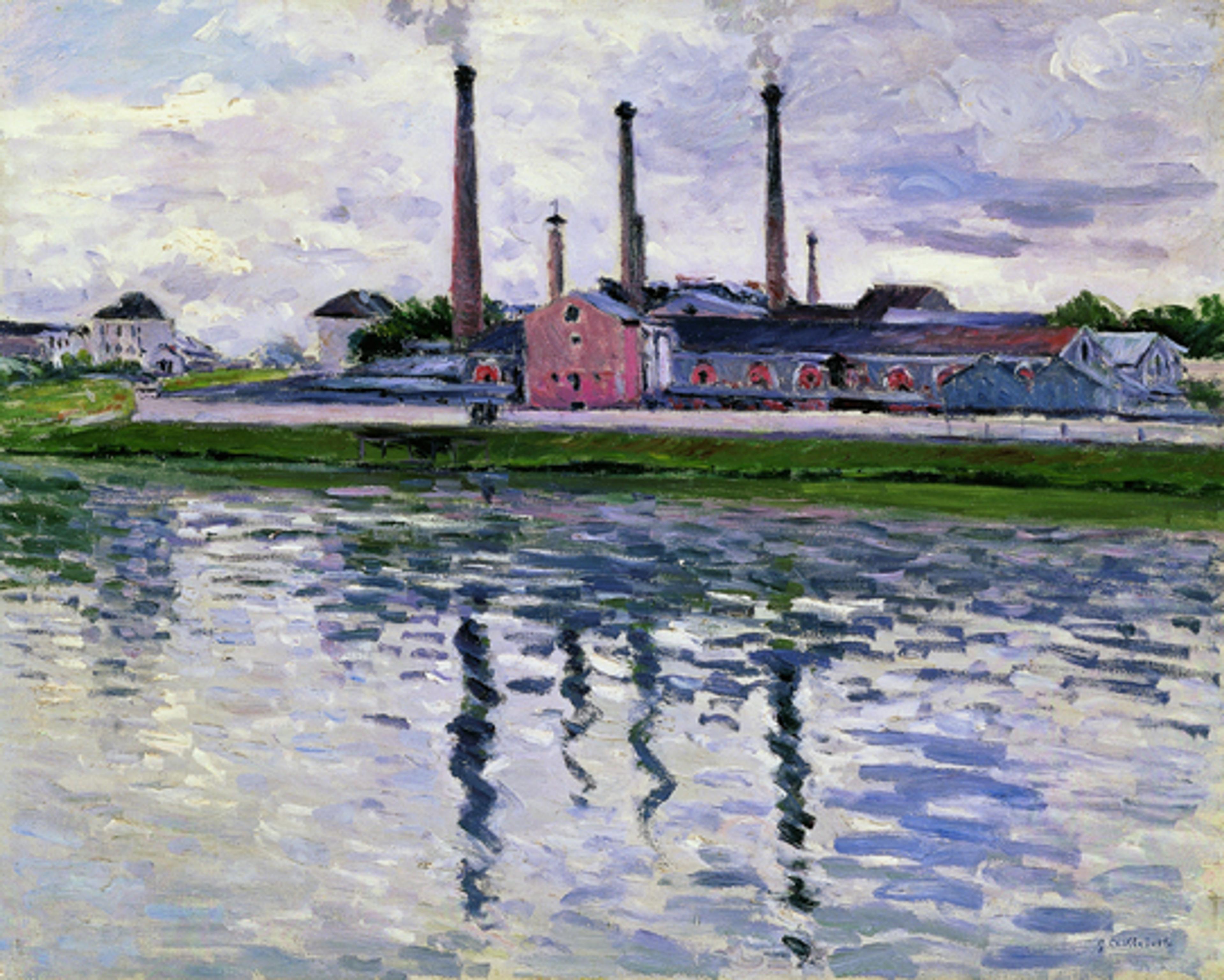 Gustave Caillebotte (French, 1848–1894). Factories in Argenteuil, 1888. Oil on canvas, 259⁄16 x 325⁄16 in. (65 × 82 cm). Private collection