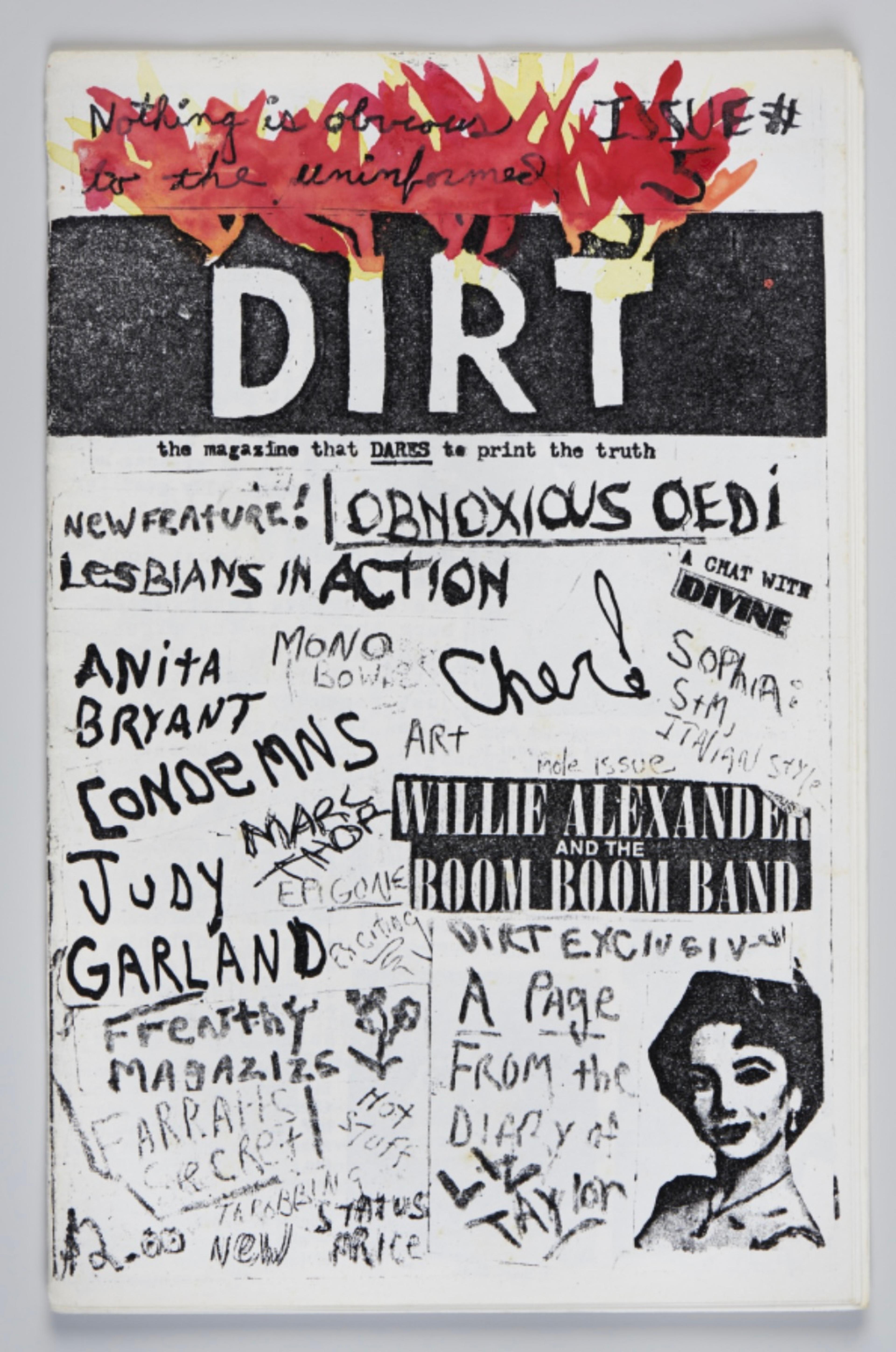 Mark Morrisroe (American, 1959–1989) and Lynelle White. Dirt [Fifth Issue], 1975/76. Xerox, 8.5 × 5.5 in. (21.5 × 14 cm). © The Estate of Mark Morrisroe (EMM)