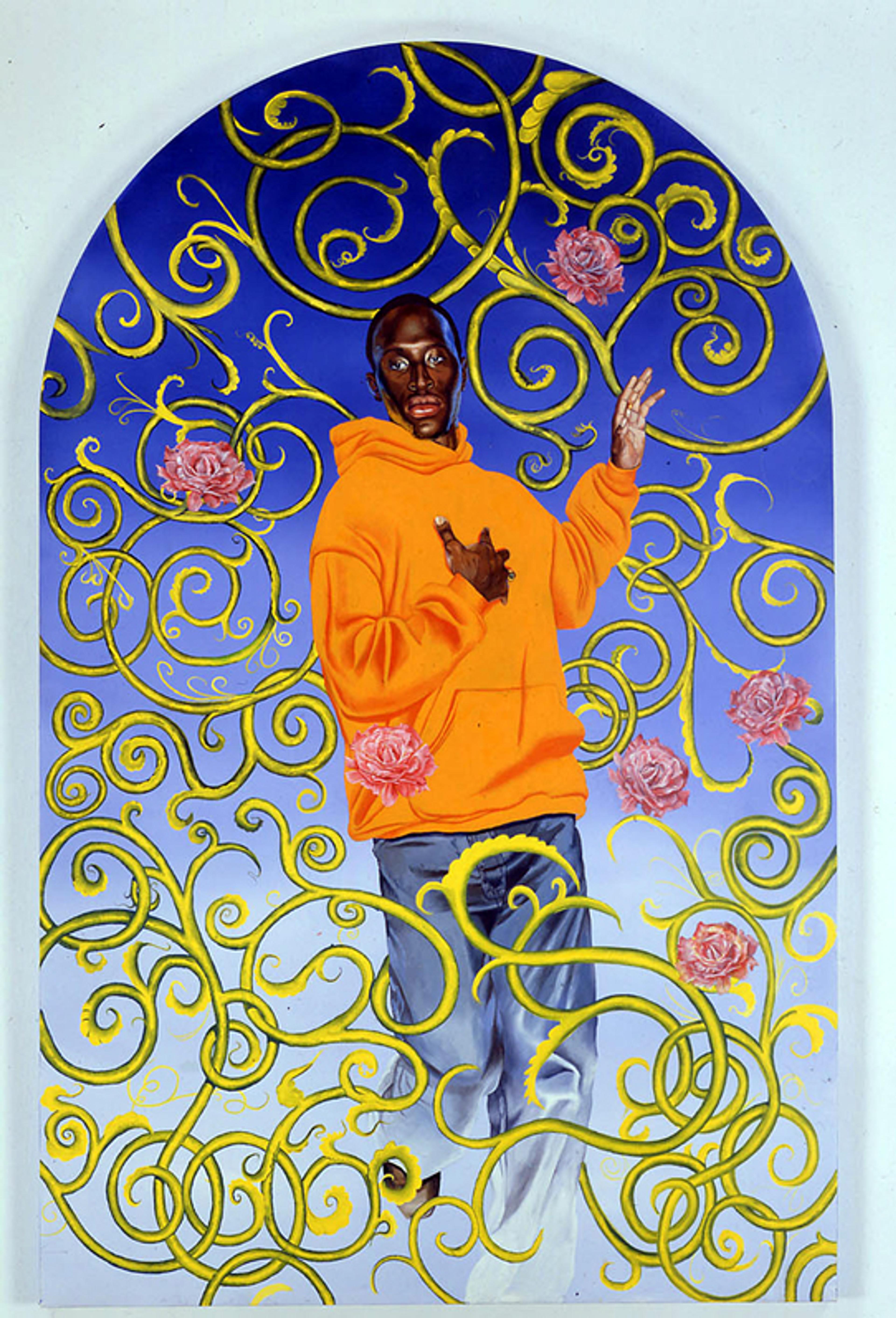 Kehinde Wiley (American, b. 1977). Passing/Posing, (Assumption), 2003, Oil on canvas. Brooklyn Museum, Mary Smith Dorward Fund