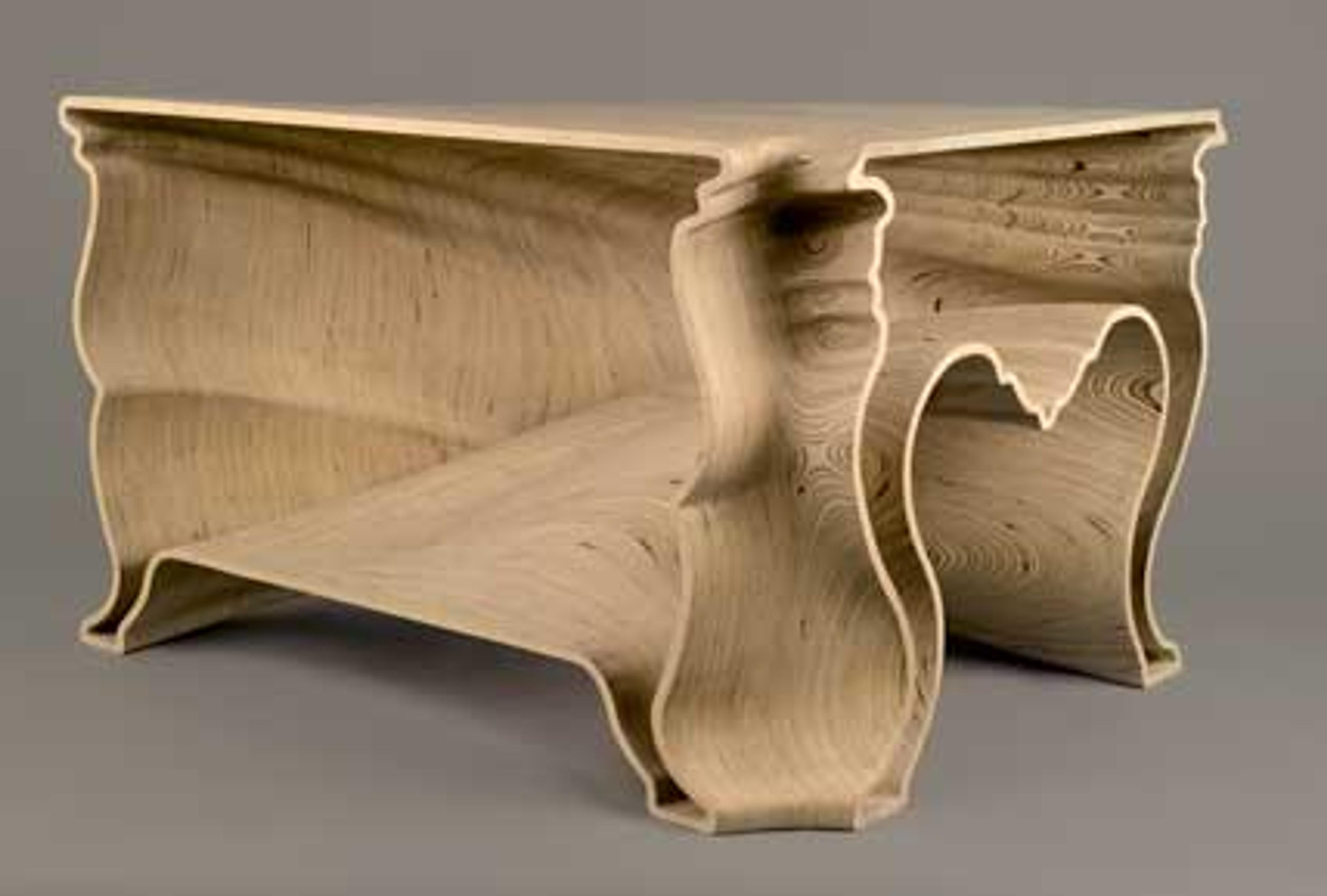 Jeroen Verhoeven (Netherlandish, born 1976). “Cinderella” Table (edition of 20), 2005. Netherlands. CNC-cut birch plywood, 313⁄4 x 397⁄8 x 521⁄2 in. (80.6 × 101.3 × 133.4 cm). Brooklyn Museum, Marie Bernice Bitzer Fund, 2007.21.1. Creative Commons-BY-NC