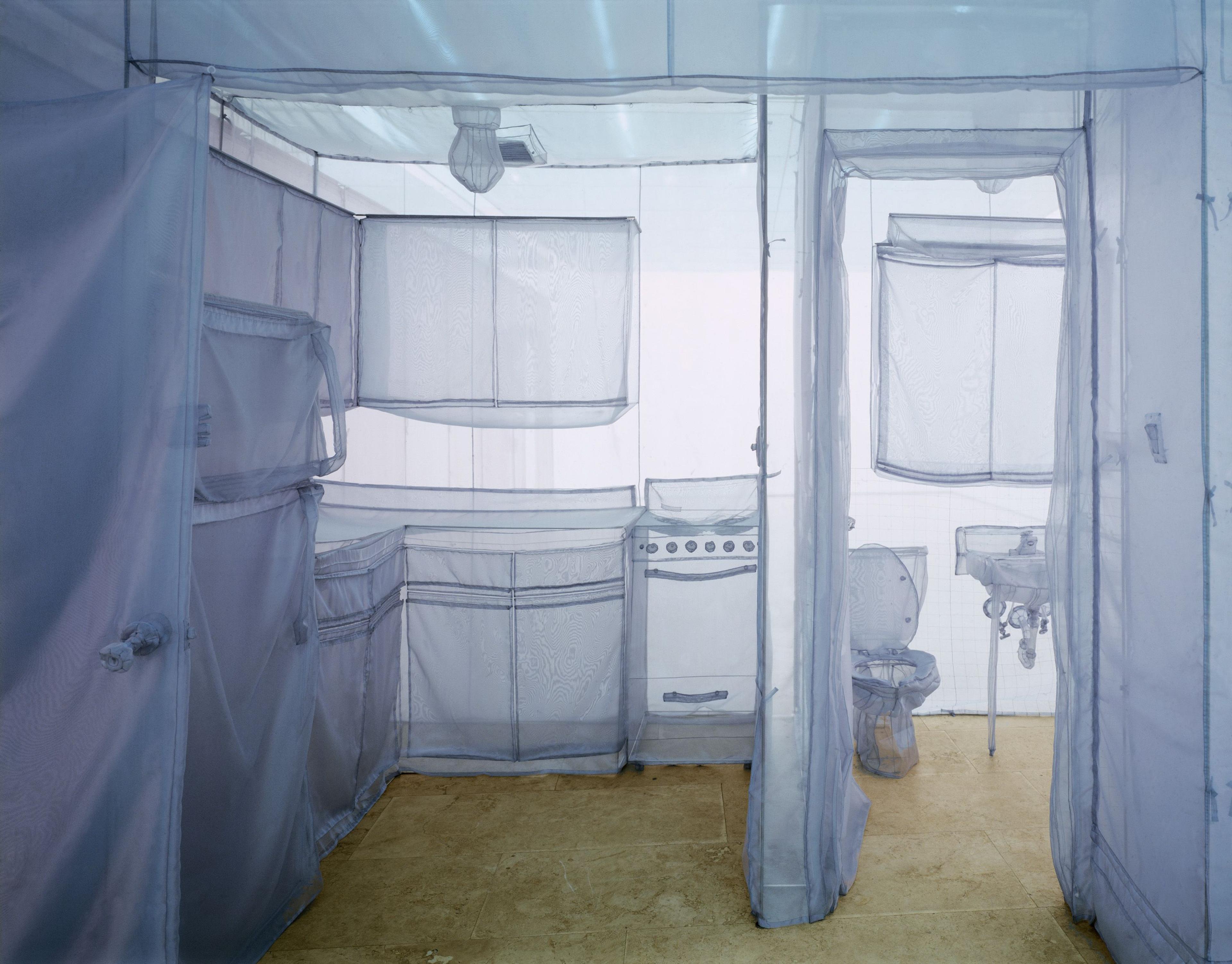 Do Ho Suh (born Seoul, South Korea, 1962). The Perfect Home II, 2003. Translucent nylon. Brooklyn Museum; Gift of Lawrence B. Benenson, 2017.46. (Photo: Courtesy of the artist and Lehmann Maupin Gallery)