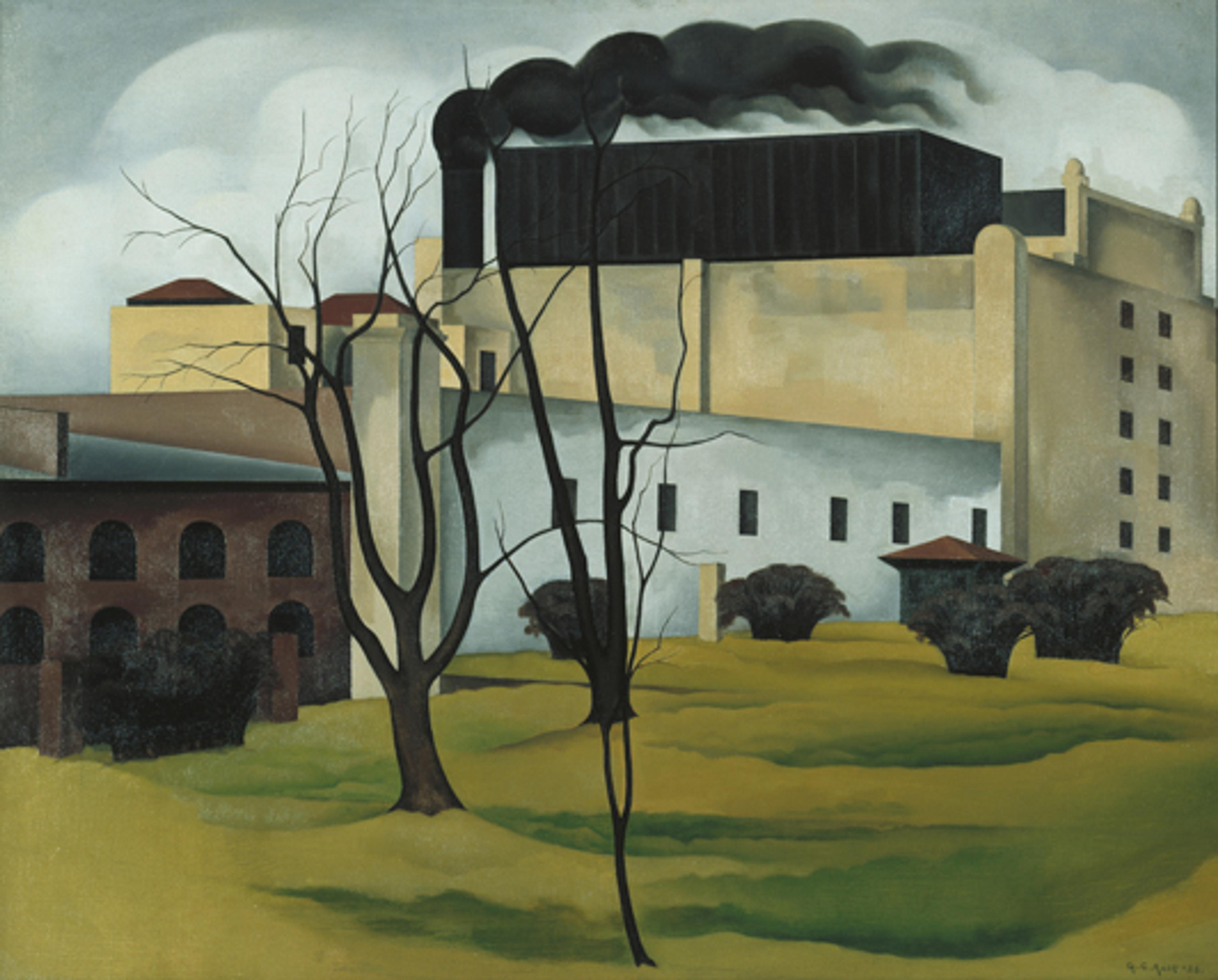 George Copeland Ault (American, 1891–1948). Brooklyn Ice House, 1926. Oil on canvas, 24 × 30 in. (61 × 76.2 cm). Newark Museum, Purchase 1928 The General Fund, 28.1760